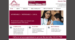Desktop Screenshot of gatewaymedicaldisposal.com